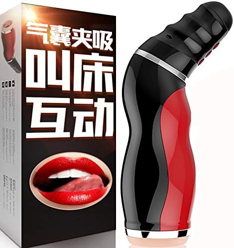Automatic Deep Throat Oral Tongue Licking Voice Cup Electric Clip Suction Male Sucker