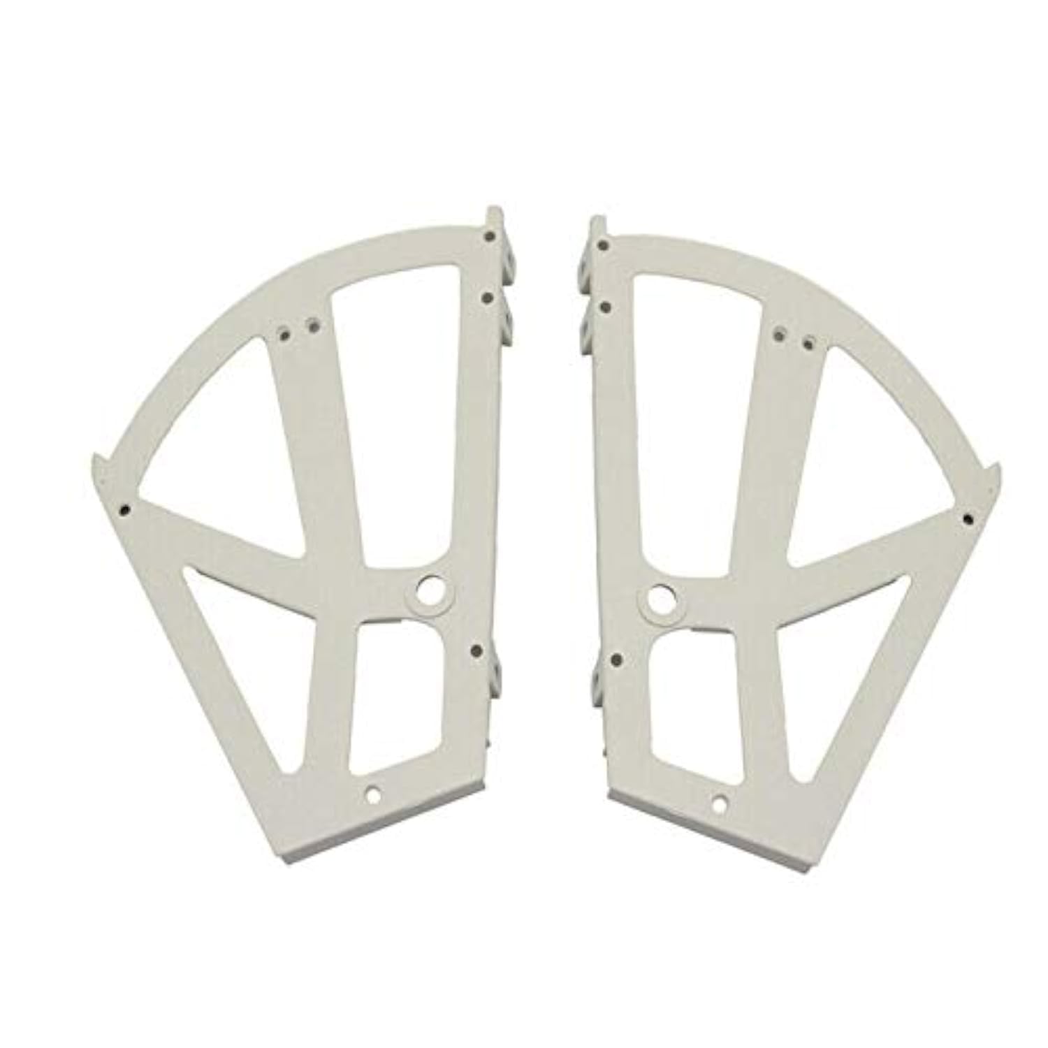 Storage Cabinet Hinges 1 Pair Shoe Cabinet Flip Frame Plastic Two-Layer Turing Rack Replacement Fittings for Shoes Rack, Shelf, Cabinet (White)