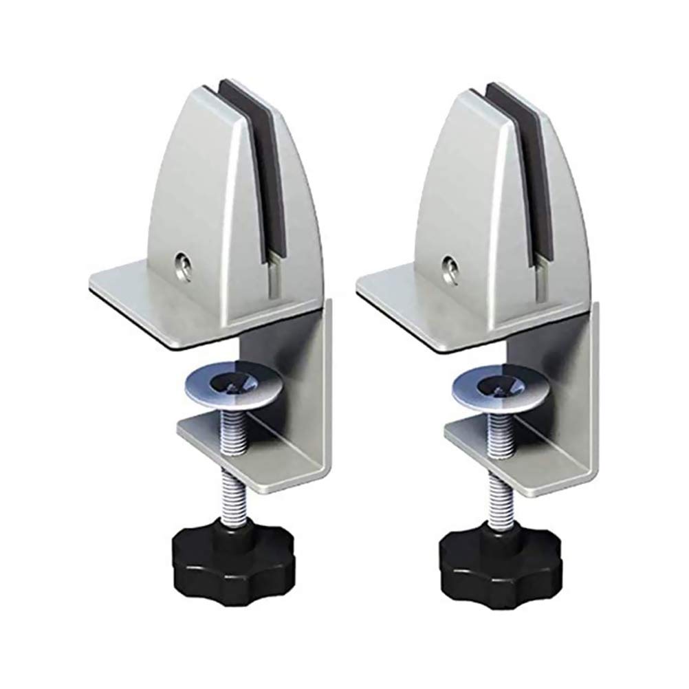 spier Office Desk Divider Clip, Easy Installation Clamp Holder for Plexiglass Table Clamp for Spit Protection