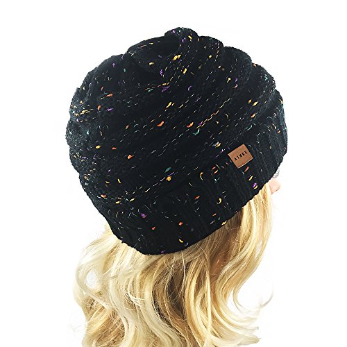 AIMKE Women\'s Warm Chunky Thick Stretchy Knit Beanie Skull Cap Winter Knitting Warm Hat