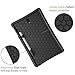 Fintie Silicone Case for Samsung Galaxy Tab S4 10.5 2018 Model SM-T830/T835/T837, [Honey Comb Series] [Kids Friendly] Light Weight Shock Proof Protective Cover with S Pen Holder, Black