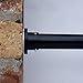 Room/Dividers/Now Tension Curtain Rod, Adjustable Heavy-Duty Tension Rod No Drilling Required, 28-50 Inch, Black Curtain Tension Rod with Strong Hold and Easy Setup for Windows, Closets and Spaces