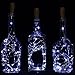 AnSaw USB Powered 20LED Wine Bottle Cork Lights 3 Pack Rechargeable Bottle String Lights Bottle Starry Fairy Home Twinkle Decorative Lights for Party, Christmas, Halloween,Wedding (Cool White)