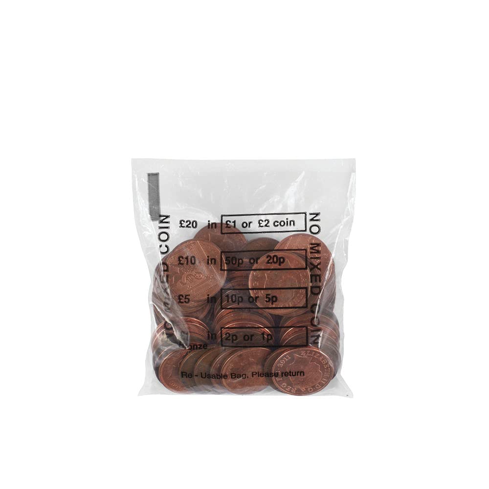 1000 Pack - No Mixed Coin / Bank Bags