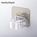 HanleyDepot Mop and Broom Holder Wall Mount Self Adhesive for Your Home & Kitchen Organization and Storage (4 Pack)
