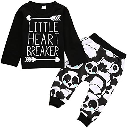 Newborn Infant Baby Boy Girl Clothes T-shirt Tops+Pants Leggings Outfits Set (18-24 Month)
