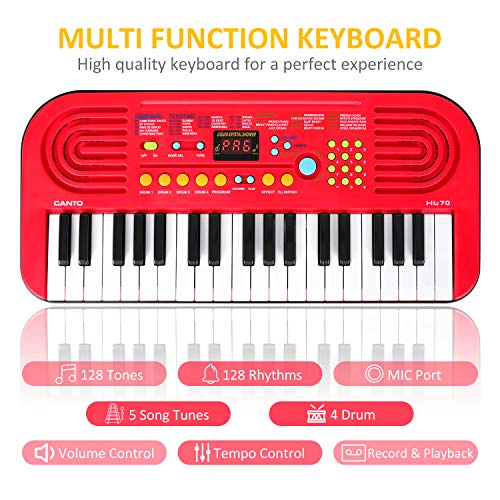 M SANMERSEN Kids Piano Keyboard, Musical Keyboard for Kids Music Pianos