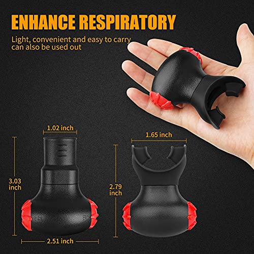 Breathing Lung Exercise Device Trainer for COPD Asthma Athletes Running Deep Inspiratory