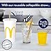 Premium Metal Straws Collapsible with Case by Culinwise - Save The Turtles and Become Ecofriendly - Reusable Drinking Straw for All Cup Sizes - with Stainless Steel Cleaning Brush and Silicone Tip