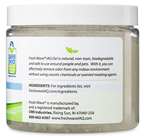 Fresh Wave IAQ Commercial Odor Eliminating Gel, 16 Fl. Oz. | Odor Absorbers for Home | Safer Odor Relief | Natural Plant-Based Odor Eliminator | Replace Every 15-60 Days
