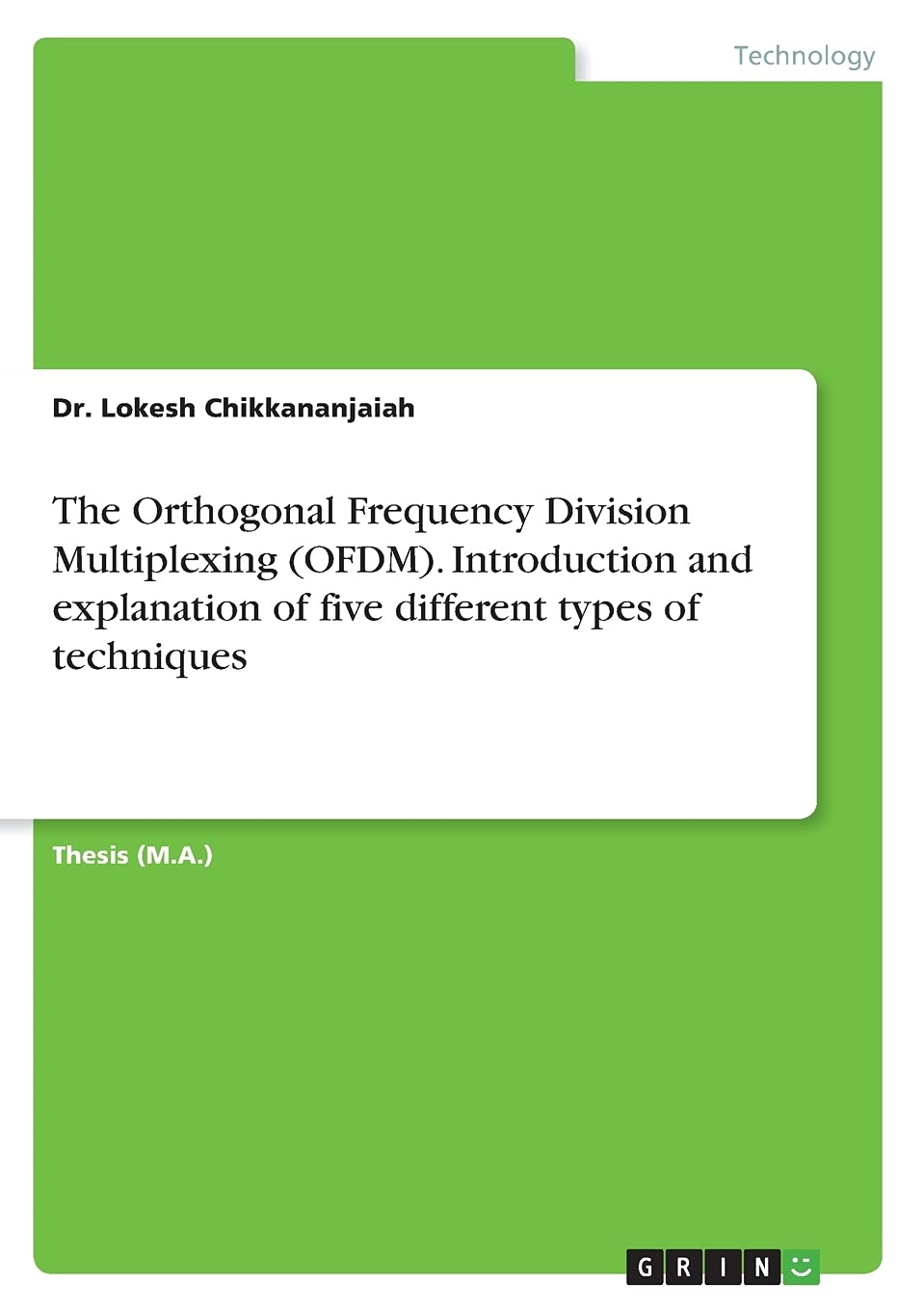 Mua The Orthogonal Frequency Division Multiplexing (OFDM). Introduction ...