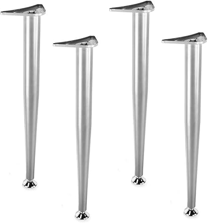 4 Stück Tischfußhalterung Rundrohr Gerader Kegel Möbelzubehör