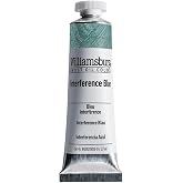 Williamsburg Artist Oil Colors, Interference Blue, 37 ml Tube | Artist grade oil paint delivering rich texture, high pigment load, and distinctive handmade character.