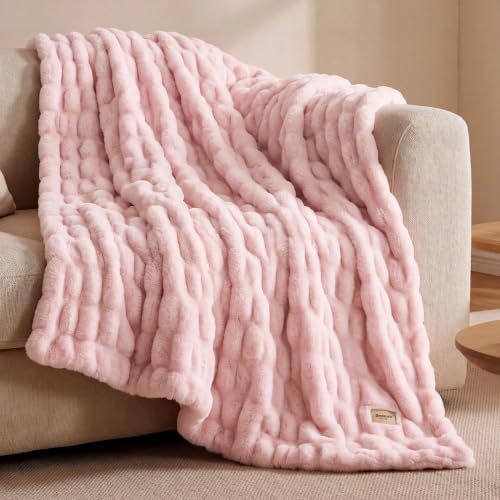 Bedsure Faux Fur Throw Blanket