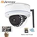 Jennov 720P Wifi Smart Wireless Security Cameras Outdoor Waterproof Cctv Dome IP Camera With Built-in 16G TF Card Day Night Vision Mobilephone Remote View
