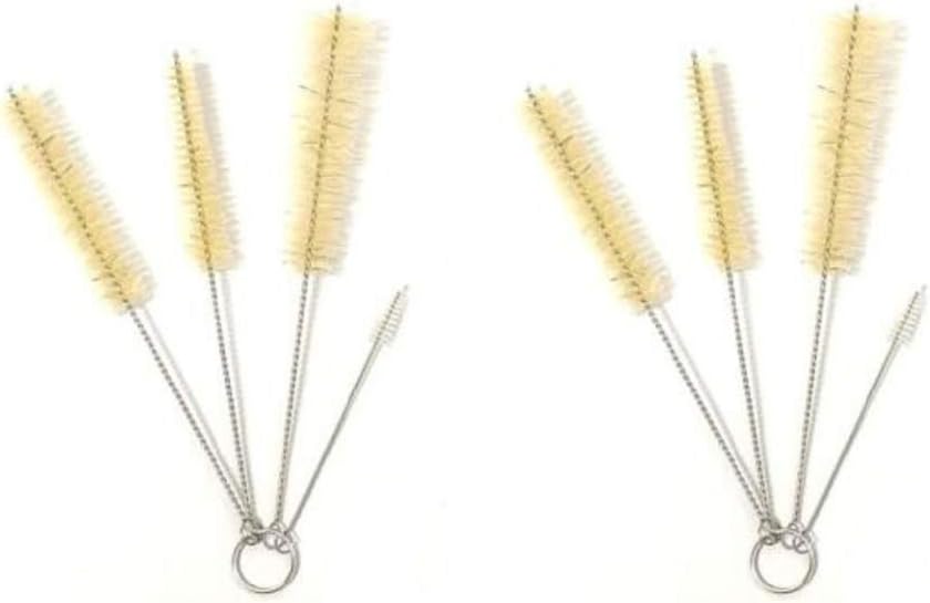 8 PCS (Two Sets) Mini Spout Cleaning Washing Brushes for Teapot Nozzle