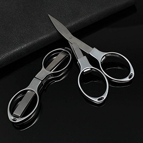 Liangery Travelling Folding Scissors Portable Tool Mini Stainless Steel Stretch Cutter