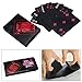 Joyoldelf Waterproof PVC Poker Playing Cards, Deck of Card with Black Backing in Box Great Gift for Family Party BBQ Game (Red)
