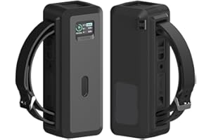 for Anker 737 Power Bank Case Soft Touch Silicone with Tripod Attachment Feature (Black)