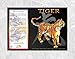 Asian Oriental Chinese Zodiac Poster Year of the Tiger: Birth Years 1914 1926 1938 1950 1962 1974 1986 1998 2010
