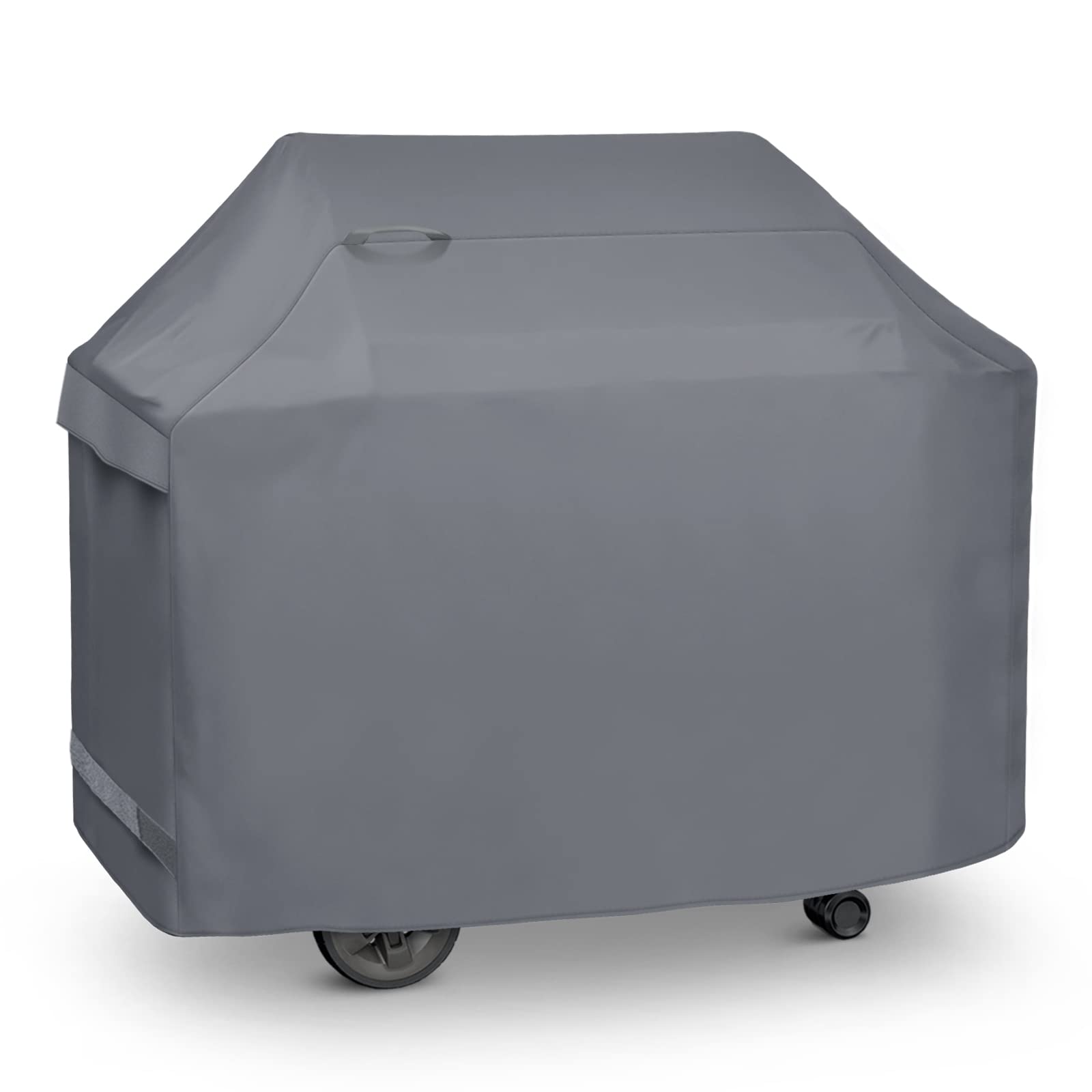 Unicook BBQ Cover, Heavy Duty Waterproof Outdoor Barbecue Gas Grill Cover, Resistant Oxford Fabric, Compatible for Weber Char-Broil Outback Barbecues and More, 140 x 58 x 107 cm/55 inch Length, Grey