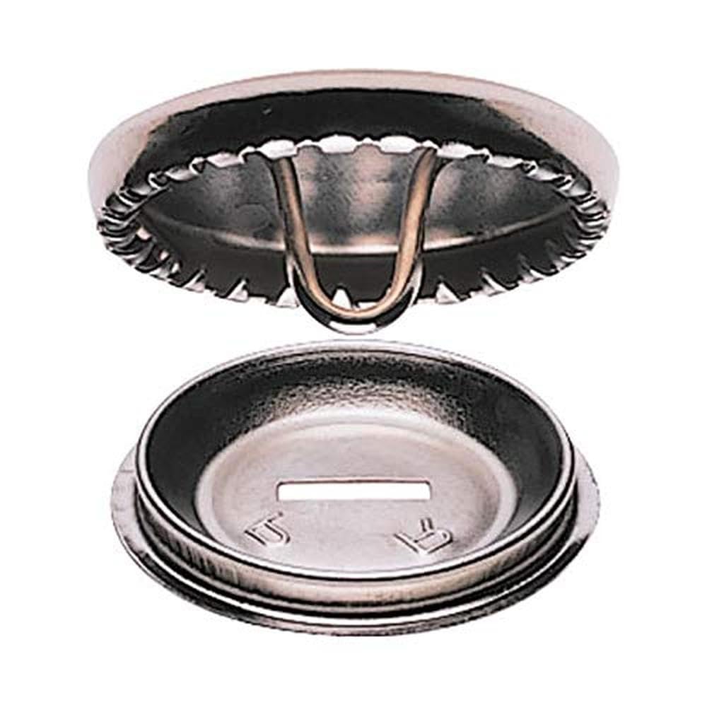 Prym - Prym Silver-Gold (11mm) Cover Buttons Without Mould - 100 Pieces