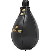 Meister SpeedKills Leather Speed Bag with Lightweight Latex Bladder | Hand-stitched and gyro-balanced for true rebounds, 100% genuine cowhide leather, lightweight SpeedKills bladder
