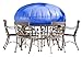 Duck Covers Elite Round Patio Table & Chair Set Cover with Inflatable Airbag to Prevent Pooling, 90-Inch