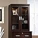 Sauder Office Port Hutch, Dark Alder finish