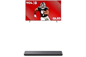 TCL 75-Inch Class Q65 QLED 4K Smart TV with Fire TV (75Q651F, 2024 Model) S45H S Class 2.0 Channel Sound Bar with Dolby Atmos