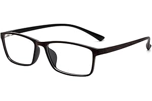 Fullwosing Myopia Glasses -0.50 to -6.00 Stylish TR90 Frame Shortsighted Nearsighted Eyeglasses for Men Women