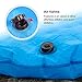 WolfWise Lightweight Inflatable Sleeping Pad Tent Static Air Mattress Backpacking Sleep Pads for Hiking Camping (Blue)