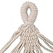 Flber Macramé Hammock Stand White Bohemian Camping Hammock Double Swing Portable,2-3 Adults (79