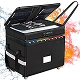 File Box with Removable Wheels and Pull