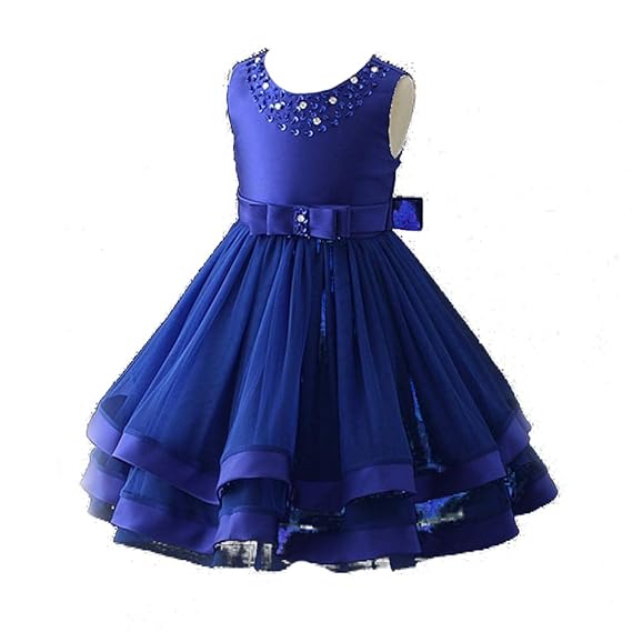 royal blue colour one piece dress