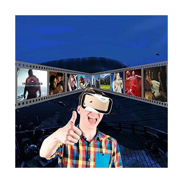 KINGA VR Headset VR Glasses for Smartphone of 4.7-6.0 Inches Android Win IOS iPhone Samsung Huawei - Image 6