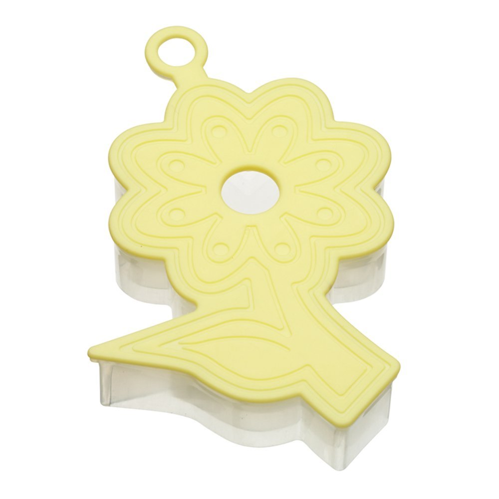 Let's Make Kitchen Craft Flower Three Dimensional Cookie Cutter, Silicone