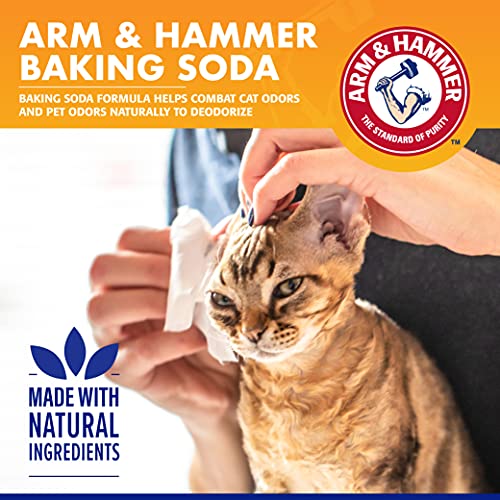Arm & Hammer Dander Reducing Cat Wipes 100 Count Lavender Scent Cat Dander Wipes for All Cats