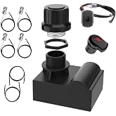G511-0055-W1 Grill Igniter Replacement Kit for Char-Broil Surefire Ignition Systems, 4-Outlet Electronic Ignition Module with Wires and 2 Push Buttons, Compatible with Charbroil Grill Ignitor Parts