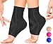 Ankle Compression Socks by SPARTHOS (Pair) - Plantar Fasciitis Sleeves with Arch Support - Foot Ankle Brace for Men and Women - Relieve Heel Pain, Reduce Swelling, Achilles Tendon Treatment (Black-XL) primary