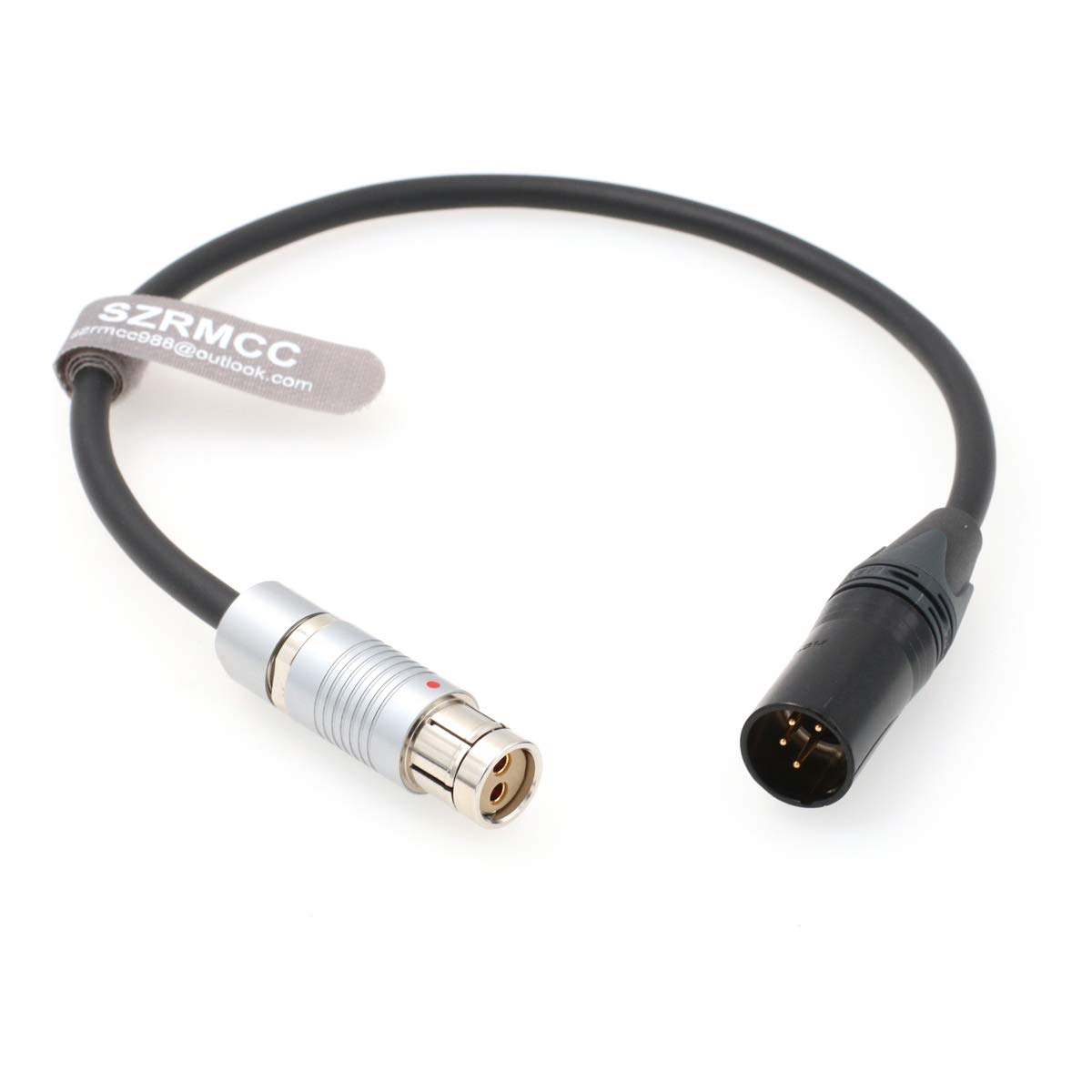 SZRMCC XLR 4 Pin Male to Fischer 2 Pin Female Power Cable for ARRI Alexa XT SXT Cameras