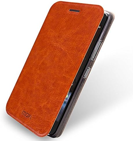 Nexus 6p Case, Dretal@ ultra Thin Pu Flip / Folio Leather Case Slim Cover with Stand for Google Huawei Nexus 6p (Nexus 6 2nd Generation 2015) (Leather-Brown)