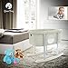 Baby Bassinet Cradle Includes Gentle Rocking Feature, Great for Newborns and Infants Safe Mattress Includes Wheels for Easy Movement High End Washable Fabric Lightweight (Sand)