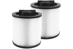 SPARDEE DXVC6910 Cartridge Filter for DEWALT 6-16 Gallon Wet/Dry Vac, Fits DXV06P DXV09P DXV09PA DXV10P DXV10PL DXV10S DXV10S
