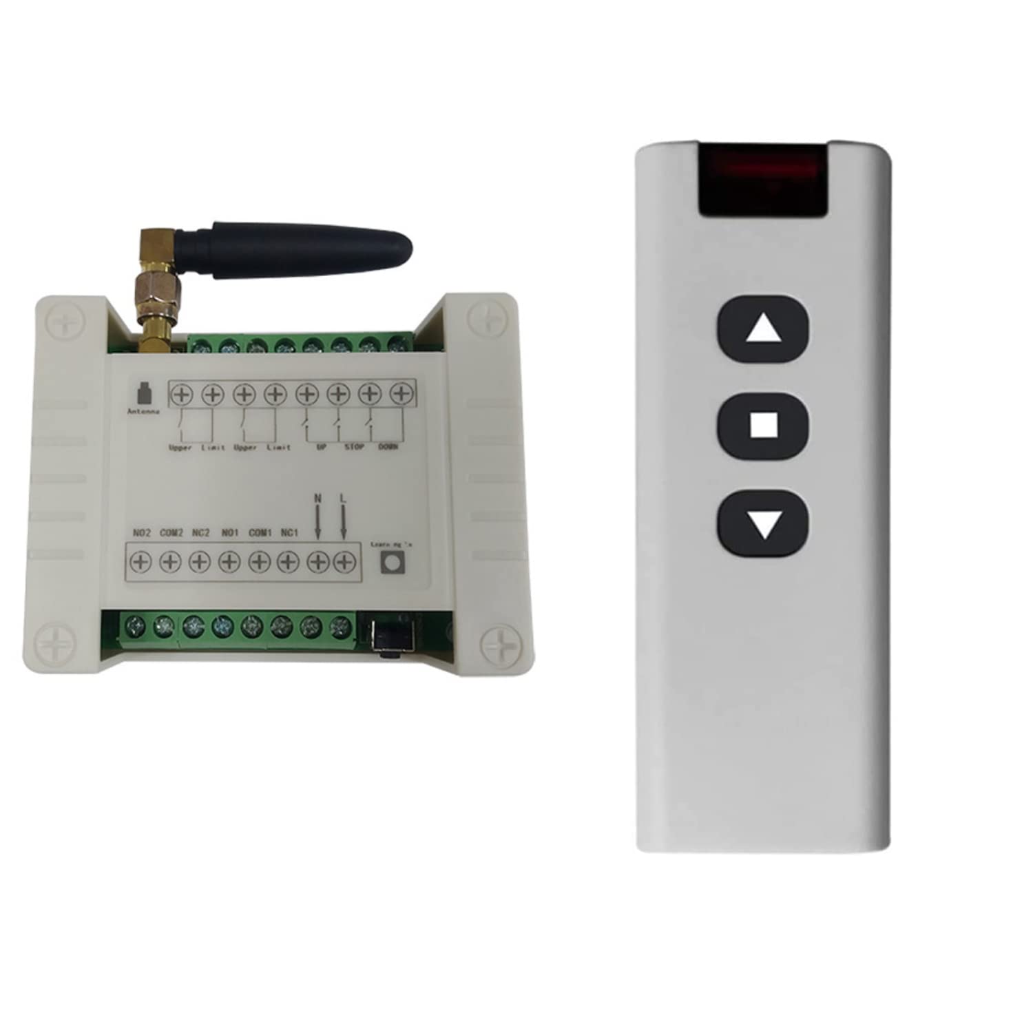 Photo 1 of 12V 24V 36V 10A Remote Control Motor Forward and Reverse Switch Roller Shutter Door gate Motor Lifter Magnetic Valve Drive Control Remote Control Universal Garage Door for Linear Actuator Motor