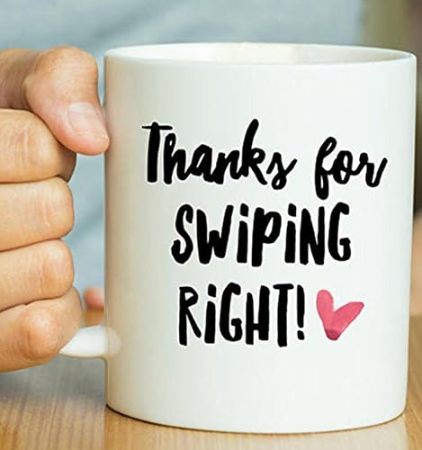 Thanks For Swiping Right,Romantic Mug,Valentines Mug,Valentines Gift,Tinder Gift