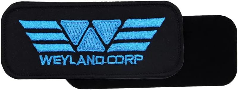 Mixed Media - Weyland Corp Blue Captain Embroidered Hook and Loop Patch