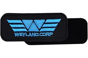 ROCKAPATCH Weyland Corp Blue Captain Embroidered Hook and Loop Patch