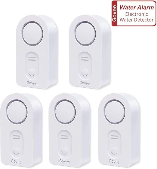Govee Water Detectors Wireless Water Leak Detector With 100 Db Loud Alarm Water Sensor With Sensitive Leak Probes Water Sensor Alarm For Kitchen