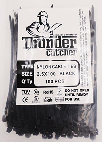 Nylon Cable Ties Self Locking 2.5mm X 4